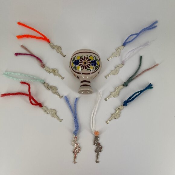 PREGNANCY MILAGRO . CHARM EX VOTO OFFERING . PREGNANT LADY WITH BABY BELLY . - Picture 11 of 16